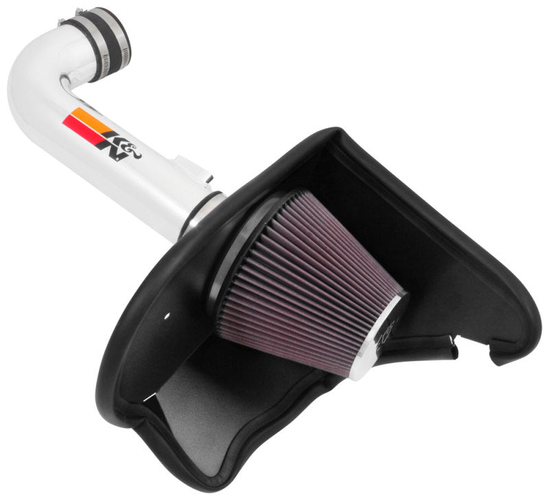 K&N Engineering 69-4535TP K&N 16-17 Chevy Camaro 3.6L Silver Typhoon Short RAM Intake