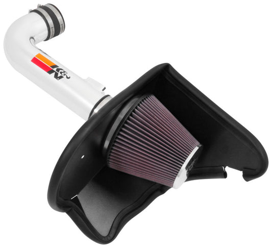 K&N Engineering 69-4535TP K&N 16-17 Chevy Camaro 3.6L Silver Typhoon Short RAM Intake