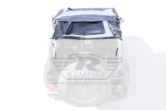 Rampage 109435 1992-1995 Jeep Wrangler(YJ) Frameless Soft Top Kit - Black Diamond