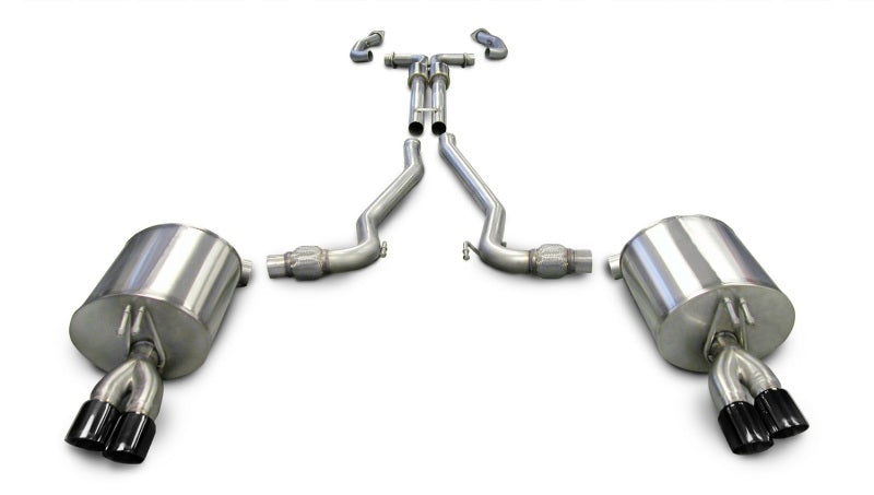 CORSA Performance 14950BLK Corsa 2008-2009 Pontiac G8 GXP 6.0L V8 Sport Cat-Back w/ Dual 3in Black Tips