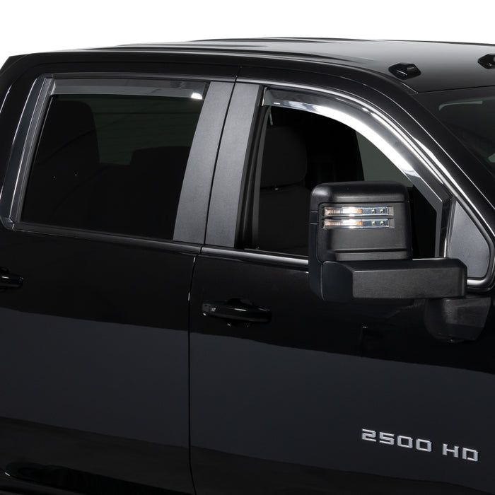 Putco 480440 14-18 Chevy Silverado LD - 4 Door - Crew Cab Element Chrome Window Visors