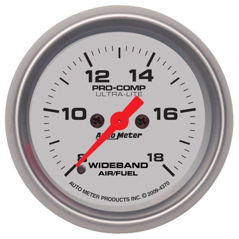 AutoMeter 4370 Autometer Ultra-Lite 52mm Wideband Air/Fuel Gauge Analog Stepper Motor