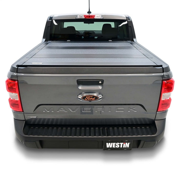 Westin 19-44795 22-23 Ford Maverick 4WD 4ft. 6in. Bed Hard Tri-Fold Tonneau Cover - Black