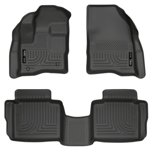 Husky Liners 98701 10-13 Ford Taurus WeatherBeater Combo Black Floor Liners