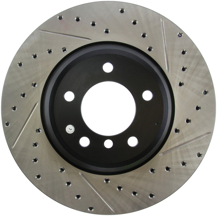 Stoptech 127.34093L StopTech 07-09 BMW 335 (E90/E92/E93) Slotted & Drilled Left Front Rotor