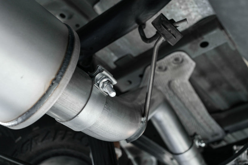 MBRP S5227BLK 2019 Ford Ranger Ecoboost 2.3L 4in OD Tip Single Side Exit 3in Black Coated Cat Back