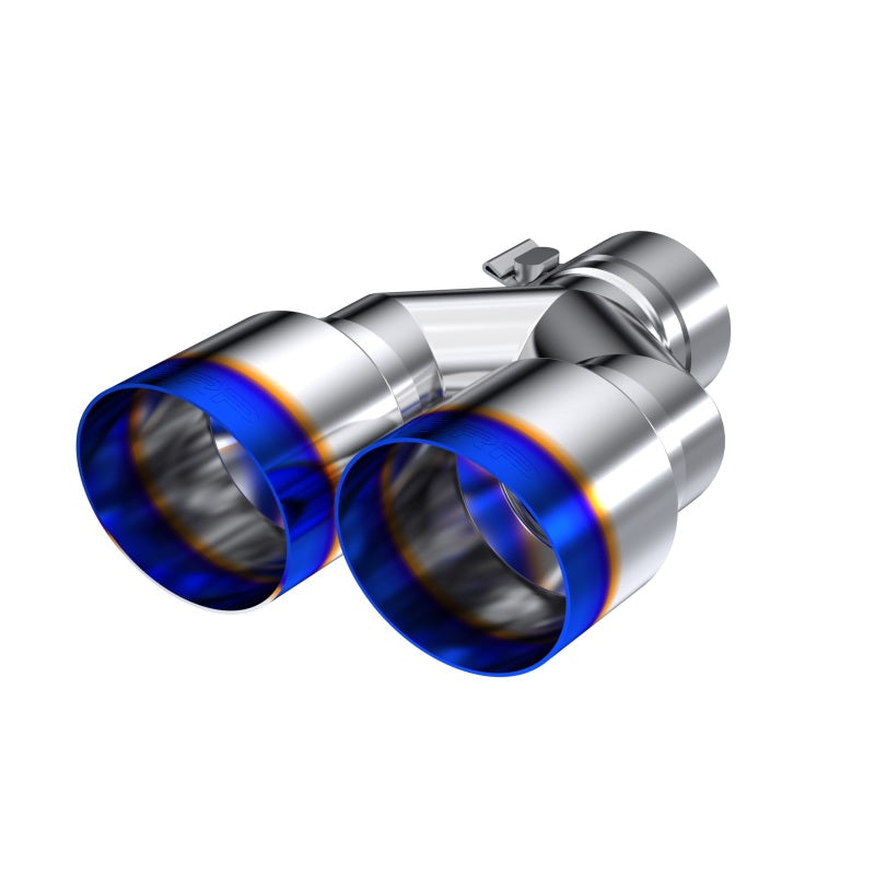 MBRP T5170BE Universal T304 SS Dual Burnt End Tip 3.5in OD/2.5in Inlet