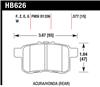 Hawk Performance HB626F.577 Hawk 08-10 Honda Accord 2.4L/3.0L/3.5L / 09-10 Acura TST 2.4L HPS Street Rear Brake Pads