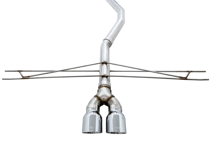 AWE Tuning 3020-32052 2016+ Honda Civic Si Track Edition Exhaust w/Front Pipe & Dual Chrome Silver Tips