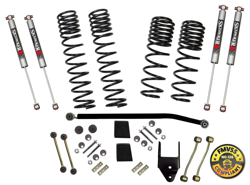 Skyjacker JL40BPMLT 2018 Jeep Wrangler JL 4 Door 4WD (Non-Rubicon) Long Travel 2 Stage 3.5in-4in Coil System
