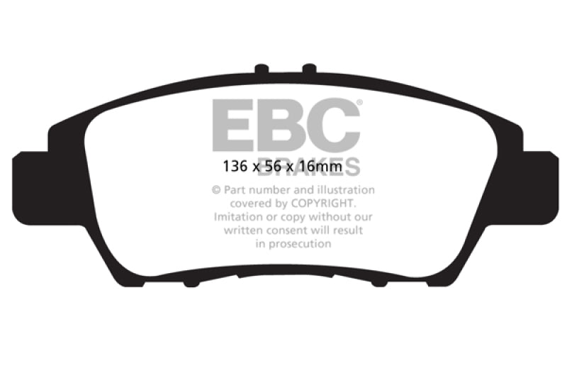 EBC DP32041C 10-15 Honda CR-Z 1.5LL Hybrid Redstuff Front Brake Pads
