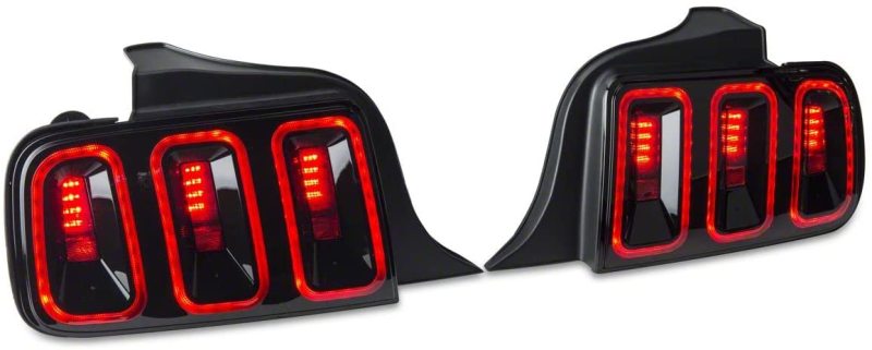 Raxiom 49169 05-09 Ford Mustang Gen5 Tail Lights- Black Housing (Smoked Lens)