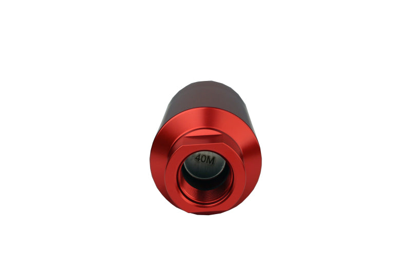 Aeromotive 12335 In-Line Filter - AN-10 size - 40 Micron SS Element - Red Anodize Finish