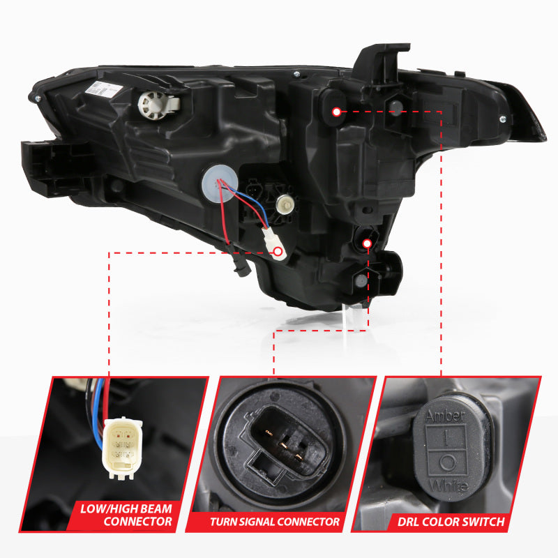 ANZO 111599X-R 22-24 Toyota Tundra (w/Factory LED Refl.) Z-Series Full LED Proj Headlights - Pass. Side ONLY