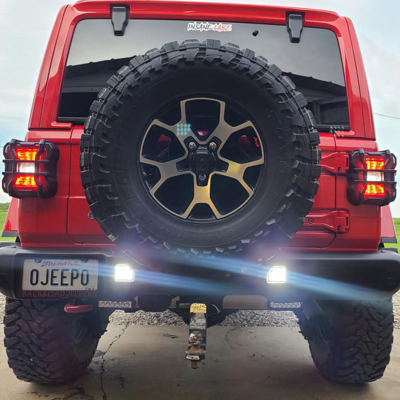 ORACLE Lighting 5874-504 Oracle Rear Bumper LED Reverse Lights for Jeep Wrangler JL - 6000K