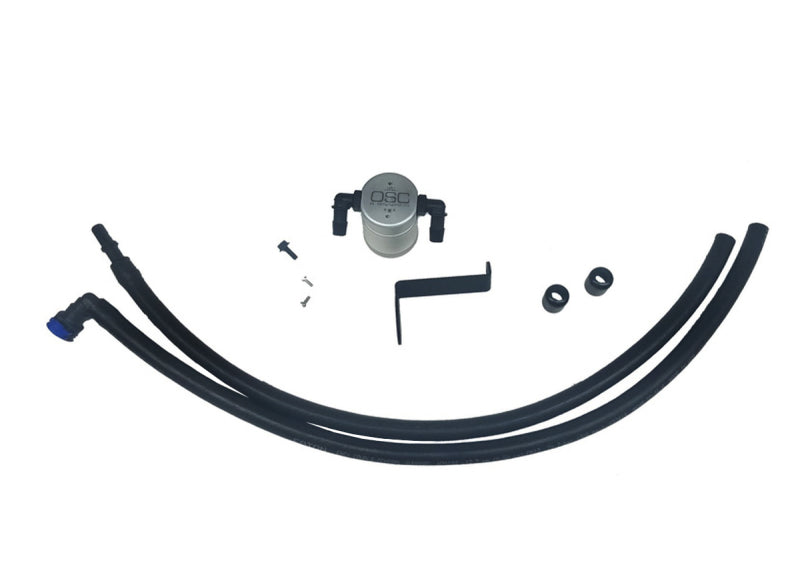 J&L 3037D-C 2019-2024 Ford Ranger 2.3L Driver Side Oil Separator 3.0 - Clear Anodized