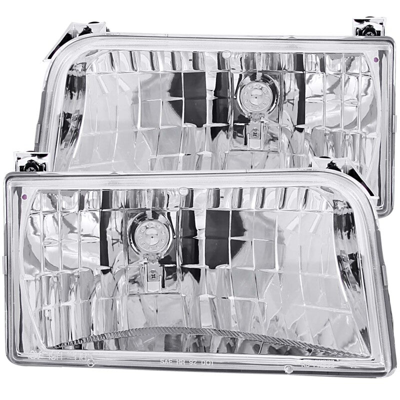 ANZO 111247 1992-1996 Ford F-150 Crystal Headlights Chrome