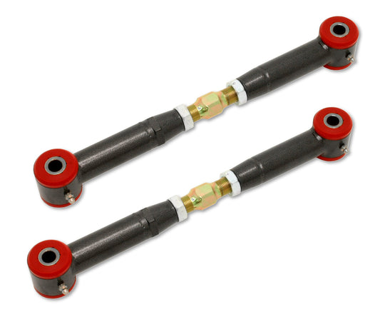 BMR Suspension TR003H BMR 10-15 5th Gen Camaro Rear Adj. Toe Rods (Polyurethane) - Black Hammertone