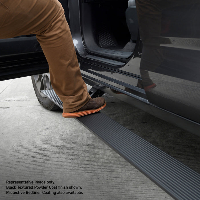 Go Rhino 20443974PC RealTruck 23-24 Toyota Sequoia Sport (Ex. Hybrid) VoltStep Electric Running Board Kit - Tex. Bk