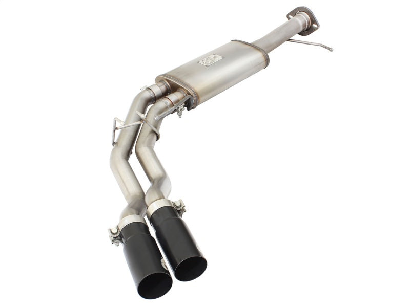 aFe 49-43071-B Rebel Series Exhaust SS Front Side Exit CB w/ Black Tips 10-14 Ford F150 Ecoboost V8 6.2L