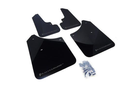 Rally Armor MF5-UR-BLK/GRY 03-08 Subaru Forester Black UR Mud Flap w/ Grey Logo