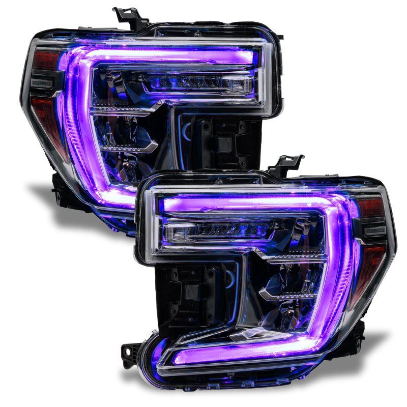 ORACLE Lighting 1287-334 Oracle 19-21 GMC Sierra 1500 RGB+W Headlight DRL Upgrade Kit - ColorSHIFT w/o Cntrl SEE WARRANTY