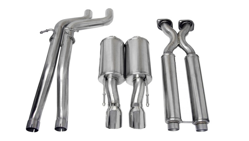CORSA Performance 14451 Corsa 2006-2010 Jeep Grand Cherokee 6.1L V8 Polished Sport Cat-Back Exhaust