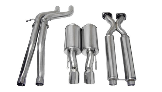 CORSA Performance 14451 Corsa 2006-2010 Jeep Grand Cherokee 6.1L V8 Polished Sport Cat-Back Exhaust
