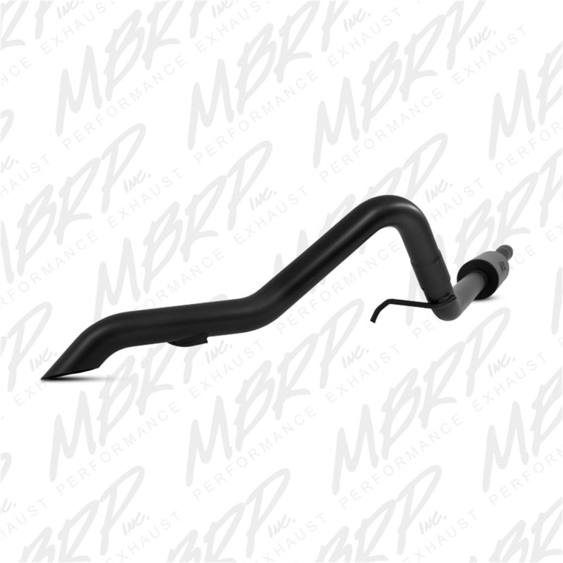 MBRP S5530BLK 12 Jeep Wrangler/Rubicon 3.6L V6 Cat Back Single Rear Exit Off-Road Black Exhaust