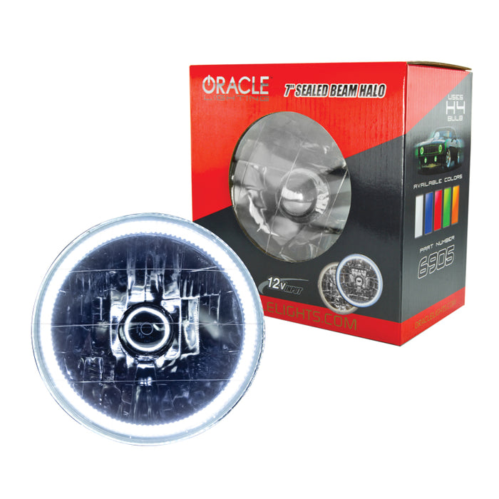 ORACLE Lighting 6905-001 Oracle Pre-Installed Lights 7 IN. Sealed Beam - White Halo