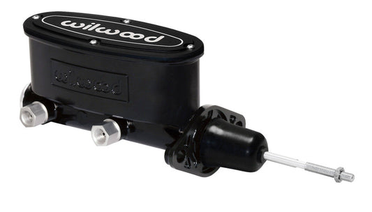 Wilwood 260-9439-BK High Volume Tandem Master Cylinder - 7/8in Bore Black-W/Pushrod