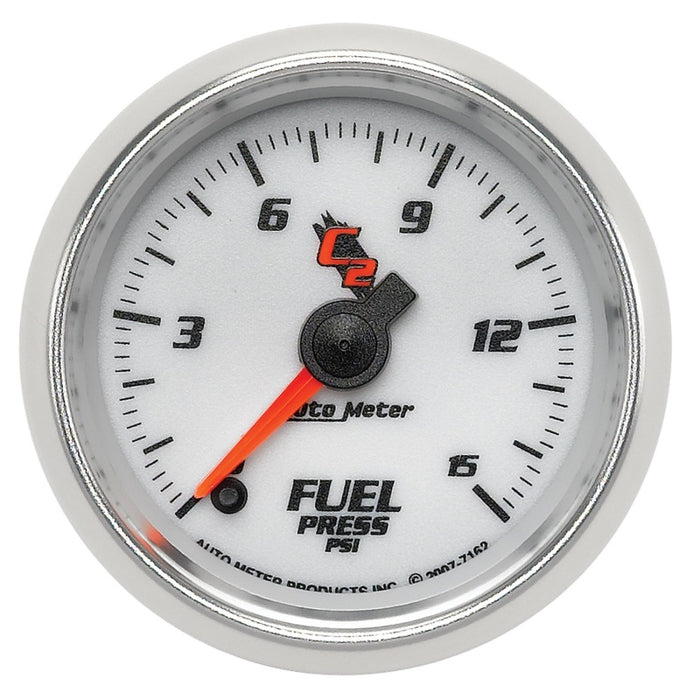 Autometer ATM7162 2-1/16 C2/S Fuel Press. Gauge 0-15psi