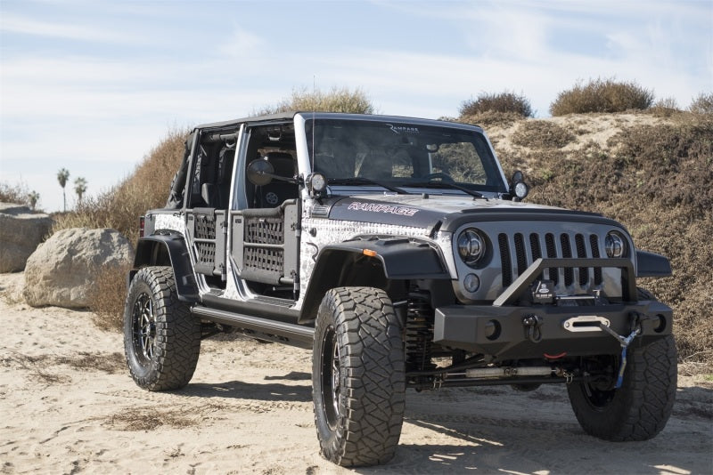 Rampage 99510 2007-2018 Jeep Wrangler(JK) Trailguard Front Bumper - Black