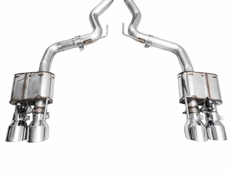 AWE Tuning 3025-42650 AWE 2024 Ford Mustang GT Fastback S650 RWD SwitchPath Catback Exhaust w/ Quad Chrome Silver Tips