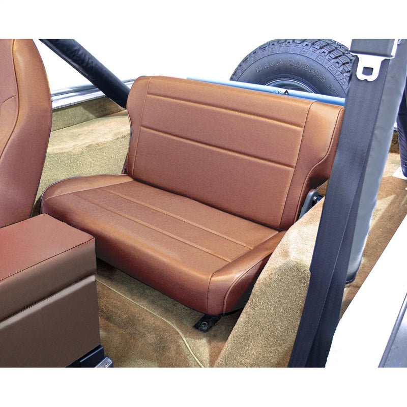 Rugged Ridge 13462.04 Fold & Tumble Rear Seat Tan 76-95 Jeep CJ / Jeep Wrangler