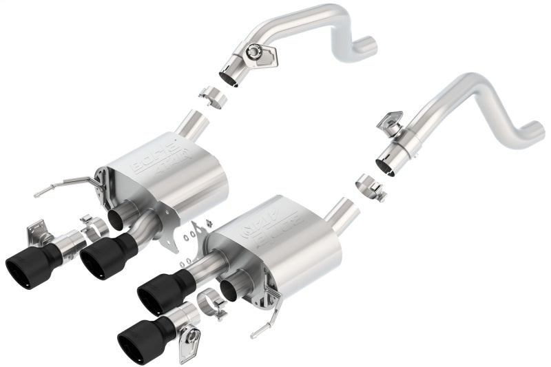 Borla 11856CB 14-18 C7 Corvette Stingray Axle-Back ATAK Exhaust 2.75in To Muffler Dual 2.75in Out 4.25in Tip