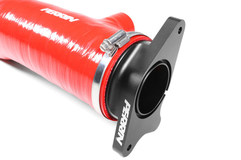 Perrin Performance PSP-INT-425RD PERRIN 22-24 Subaru WRX / 20-25 LGT & OBXT Turbo Inlet Hose w/Turbo Adapter Flange (Long) - Red