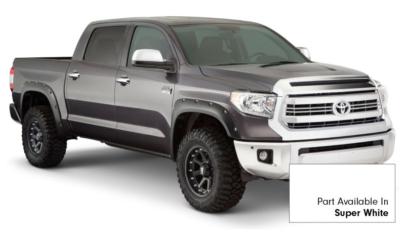 Bushwacker 30918-13 16-18 Toyota Tundra Fleetside Pocket Style Flares 4pc 66.7/78.7/97.6in Bed - Super White