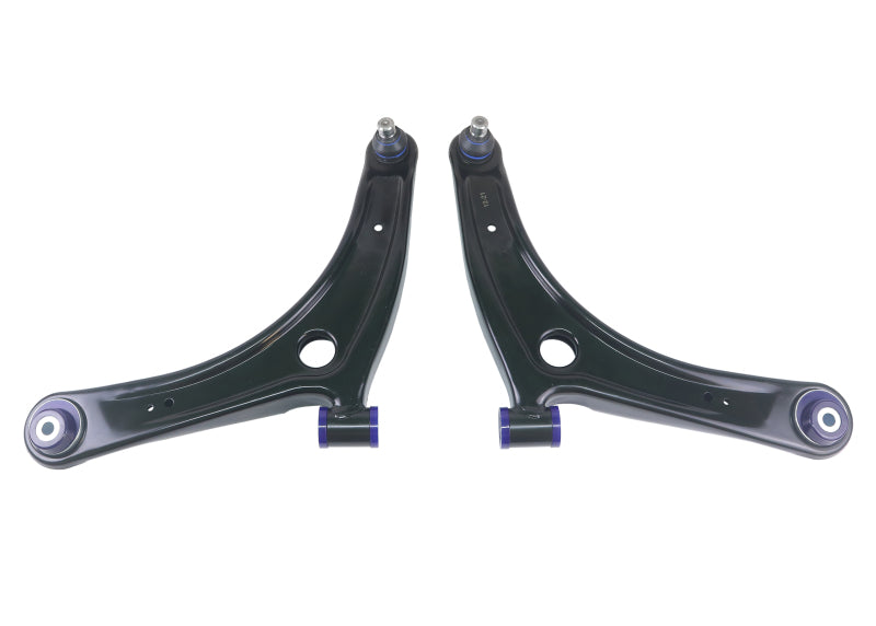 Superpro TRC1023 SuperPro 2008 Mitsubishi Lancer GTS Front Lower Control Arm Set w/ Bushings - w/ Positive Caster