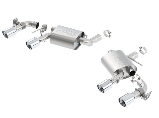 Borla 11924 16 Chevy Camaro SS 6.2L w/ Dual NPP S-Type Quad RD RL Tips Dual Exit Rear Section Exhaust
