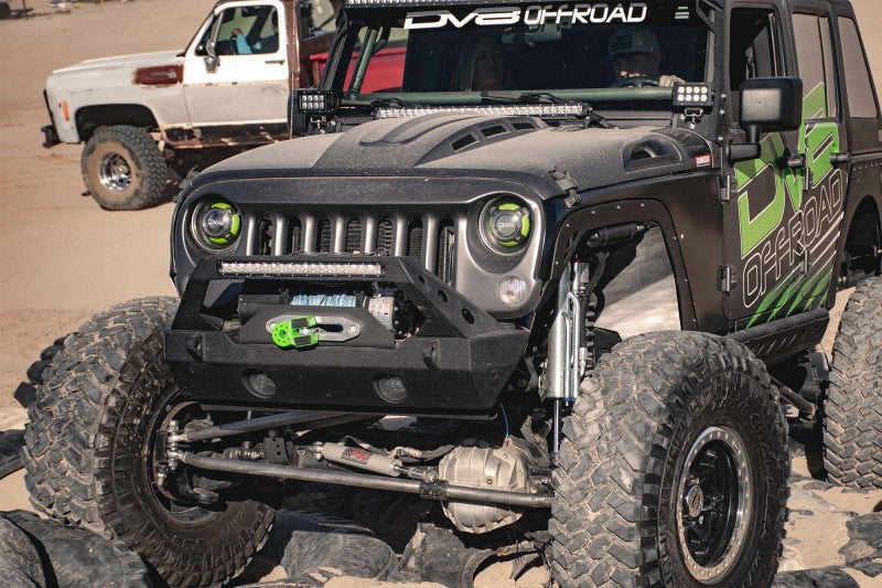 DV8 Offroad HDMB07-02 07-18 Jeep Wrangler JK Metal Heat Dispersion Hood - Primer Black