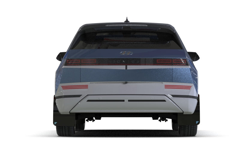 Rally Armor MF137-BAT-BLK-PBL 2025 Hyundai Ioniq 5 PE Blk Mud Flap w/Light Blue Battery Logo