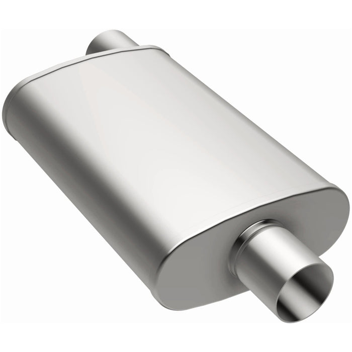 Magnaflow Perf Exhaust MAG11255 Stainless Muffler 2.25in. Offset In/Center