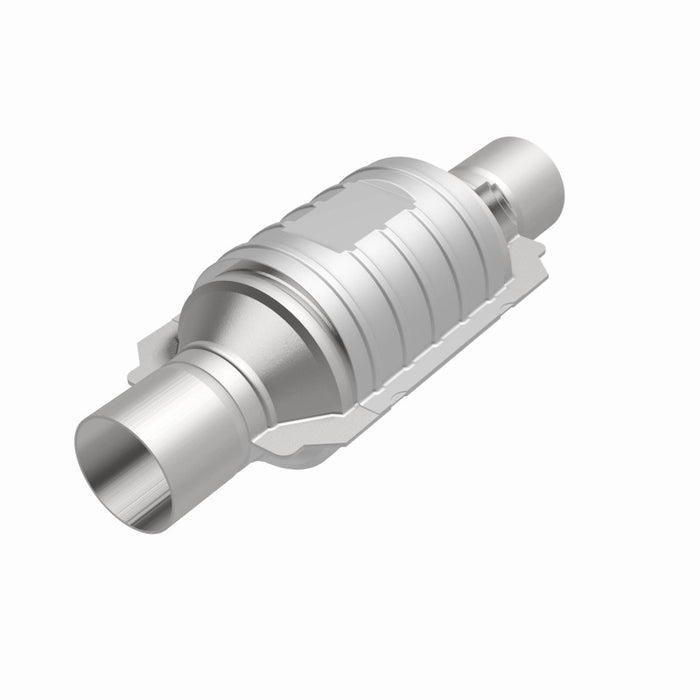 Magnaflow 51234 MagnaFlow Conv Univ 2in In/Out Ctr/Ctr Round 9in Body L x 5.125in W x 13in Overall L Single O2 Port