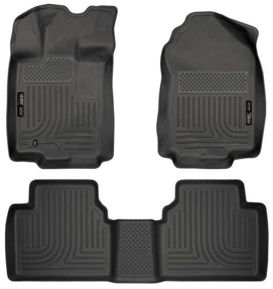 Husky Liners 98361 10-12 Ford Fusion/Lincoln MKZ (FWD) WeatherBeater Combo Black Floor Liners