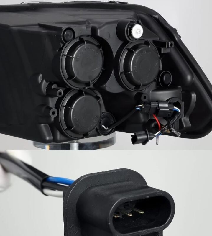 AlphaRex 880593 09-18 Dodge RAM 1500HD PRO-Series Proj Headlights Plank Style Black w/Seq Signal/Smoked DRL