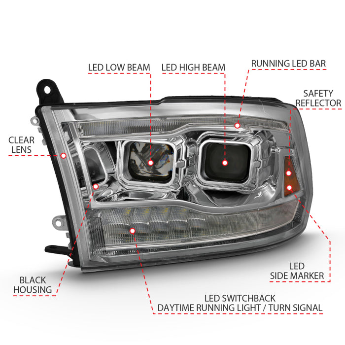 ANZO 111441 ANZ LED/Projector Headlights