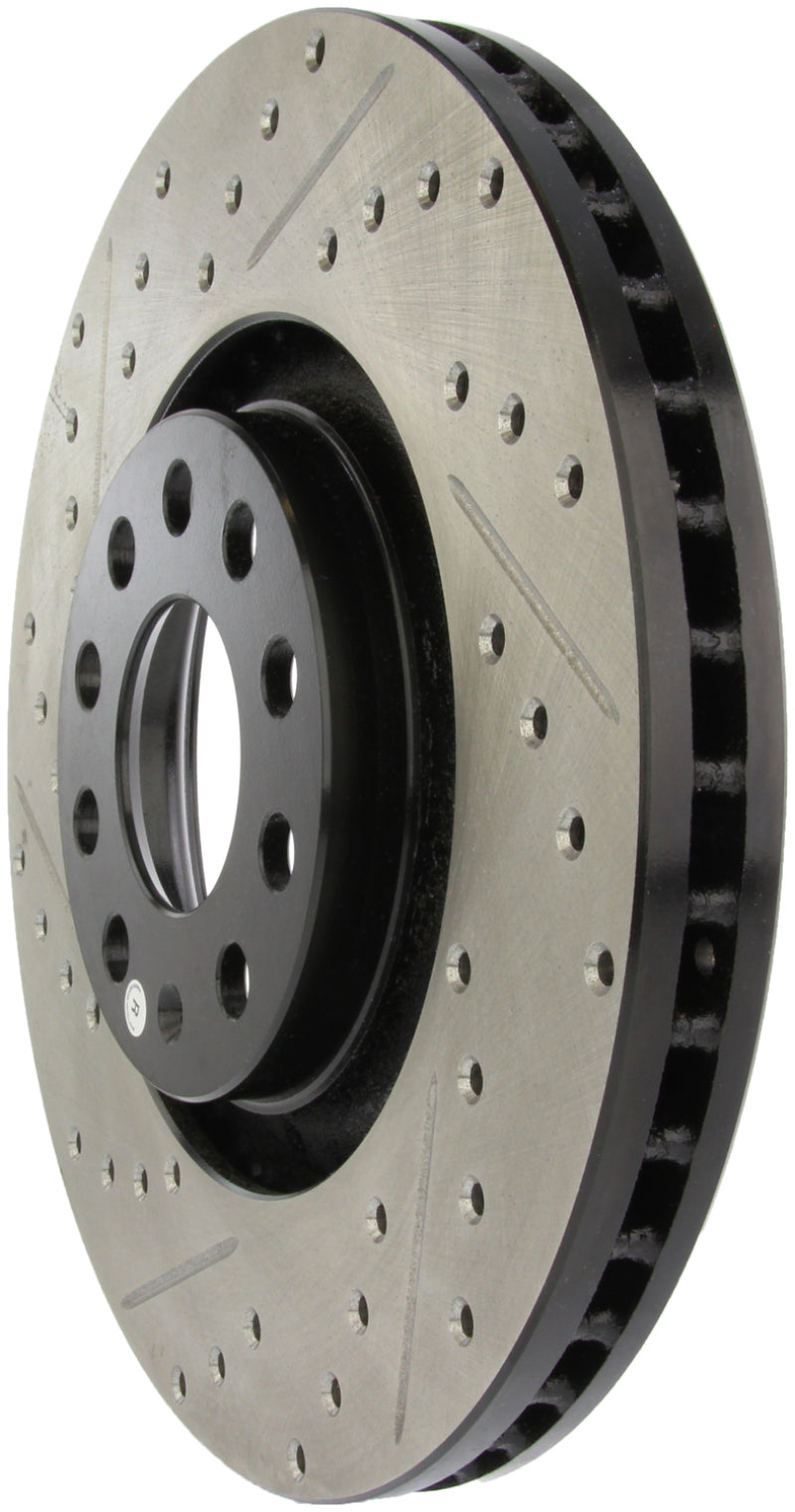 Stoptech 127.33096R StopTech 05-06 Audi A4 Quattro/ 02-04 A6 Quattro / 99-02 S4 Front Right Slotted & Drilled Rotor