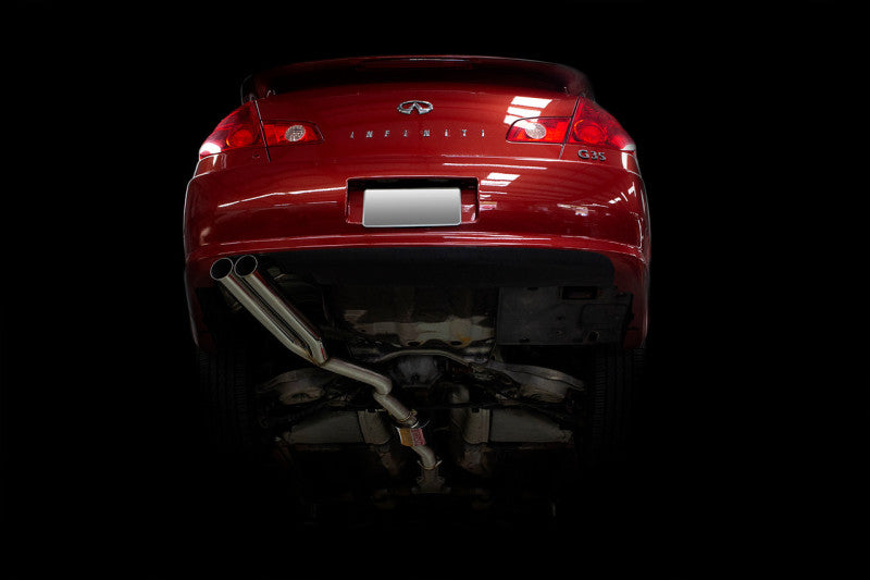 ISR Performance IS-EPDUAL-G35SDN EP (Straight Pipes) Dual Tip Exhaust - 05-06 Infiniti G35 Sedan