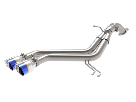 aFe 49-37019-L Takeda 13-17 Hyundai Veloster L4-1.6L 2-1/2in 304 SS Axle-Back Exhaust w/ Blue Flame Tips